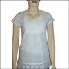 White color lace work designer kurthi - N13 - Click here to View more details about this Product
